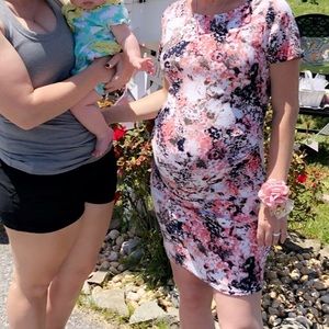 Pink Blush Maternity Dress